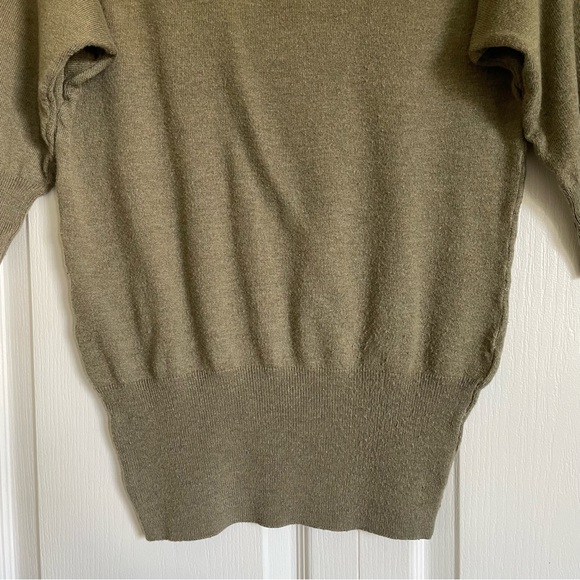 Women’s Nordstrom BP Rubbish Angora Blend 3/4 Length Sweater - Olive - Picture 8 of 8